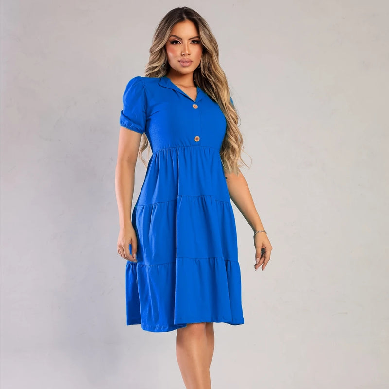 Maria Fashion Tendencia Casual Midi Dress 3