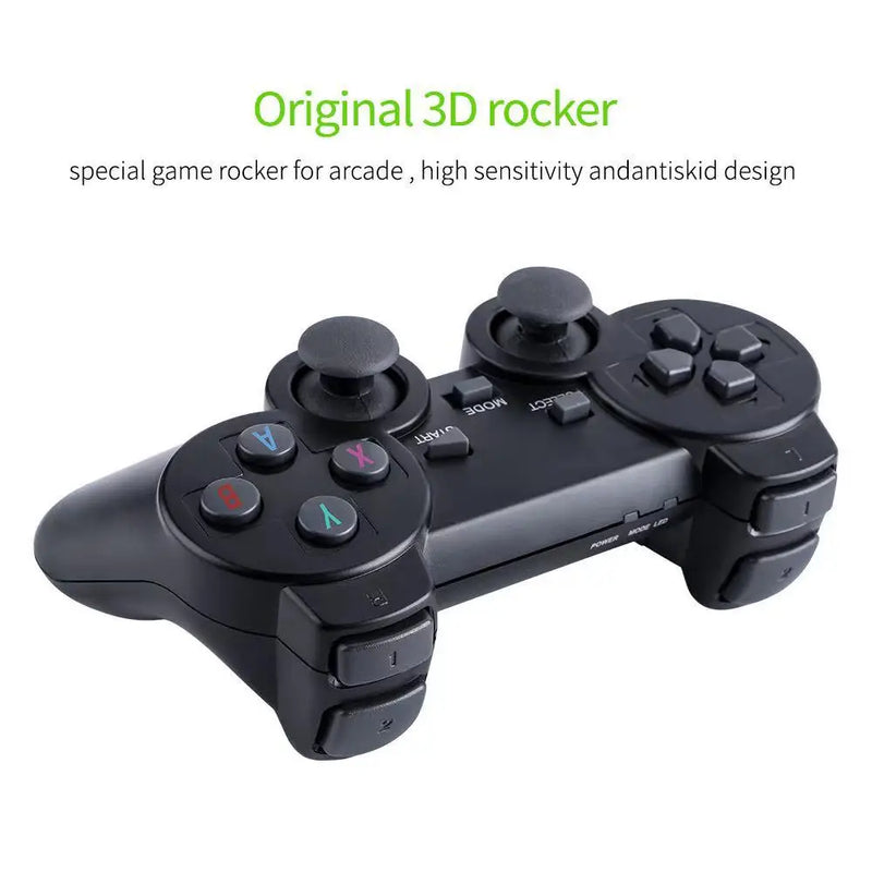 Video Game Console 2.4G Double Wireless Game Stick 4K 10000 Games 64 32GB Retro Games