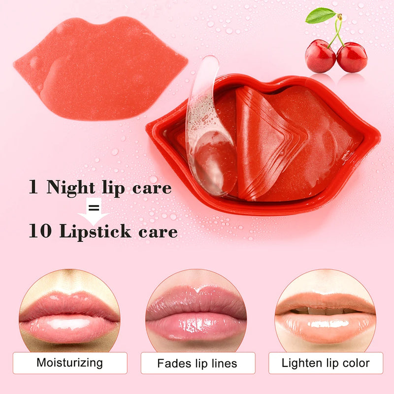 Máscara labial hidratante com vitamina c, frutas, cuidados com a pele, redução de rugas labiais, reparação de manchas labiais, máscaras de cuidados faciais, recriar lábios sensuais